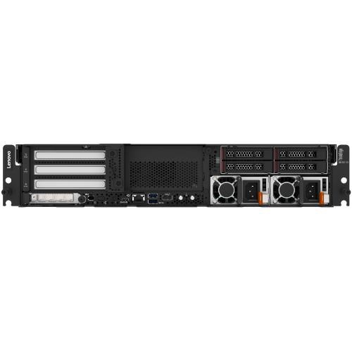 Image of LENOVO SE455 V3, (AMD EPYC 8124P 16C 2.45GHz 125W), 32GB(1x32GB), SW RD, 1x1100W, XCC Platinum, Desktop Mode075