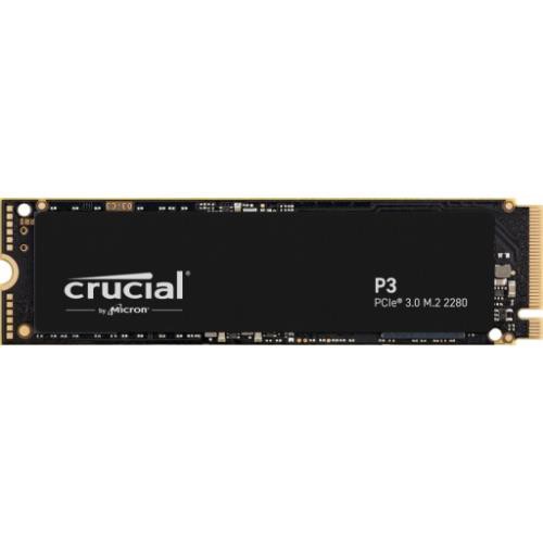 Image of SSD CRUCIAL M.2(2280) 4TB NVME P3 PCIE3.0 READ:3500MB/S WRITE:3000MB/S - CT4000P3SSD8075