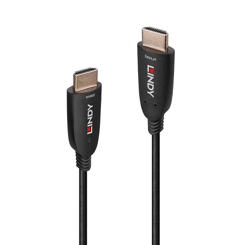 Image of CAVO LINDY HDMI 8K60 TO HDMI, M/M, IBRIDO IN FIBRA OTTICA, NERO,30MT - 38513075