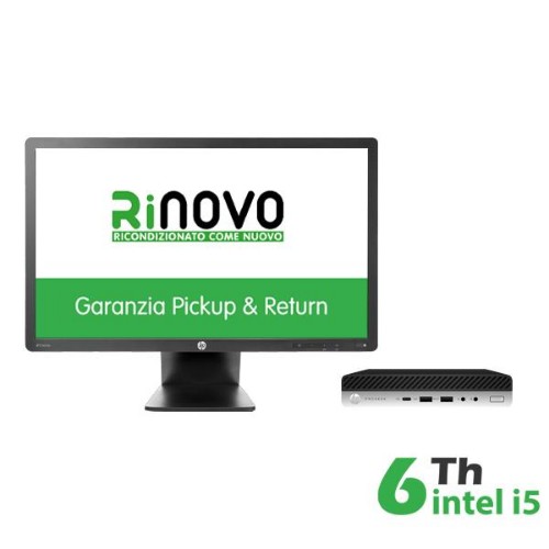 Image of BUNDLE ULTRA MINI PC DM HP RINOVO REFURBISHED 600-800 G3 RNBUNDLE37 i5-6x00 16GB SSD NEW 480GB W10P + MONITOR HP Z23I 23 E2411PU075