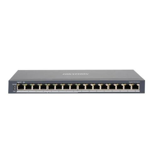 Image of SWITCH HIKVISION 8 Gigabit POE ports, 8 Gigabit RJ45, 802.3af/at, PoE power budget 110w, SOHO - DS-3E0516P-O075