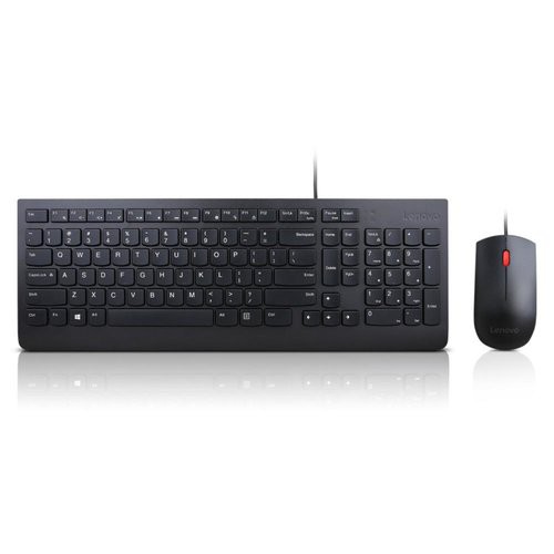 Image of Lenovo Essential Wirosso Keyboard and Mouse Combo - US English - 4X30L79883075