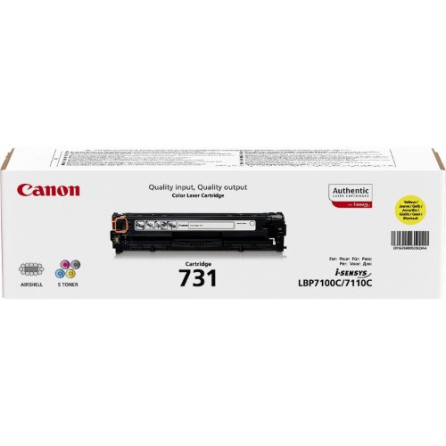 Image of TONER CANON 731Y Giallo 1500PP x LBP7100CN LBP7100CW LBP7110CW MF8280Cw MF8230Cn MF628Cw MF623Cn075