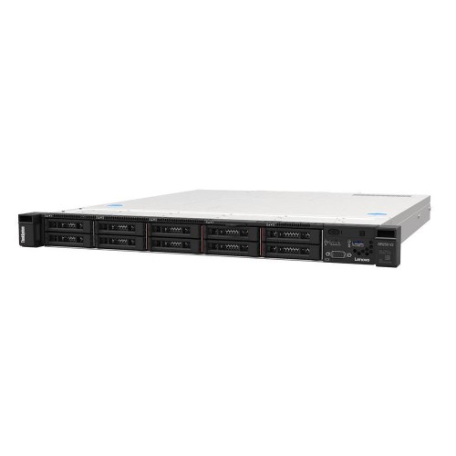 Image of LENOVO SR250 V2 Xeon E-2334 (4C 3.4GHz 8MB Cache/65W), 1x16GB, O/B, 2.5" HS (8), SW RAID, HS 450W Titanium, XCC Enterprise, Rail075