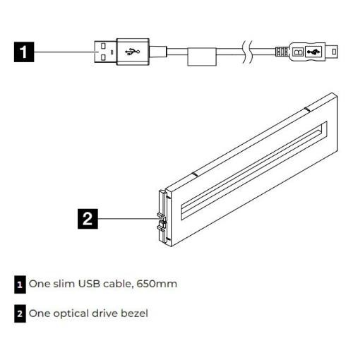 Image of ST650 V2V3 Optical Disk Drive Cable Kit 4Z57A16101075