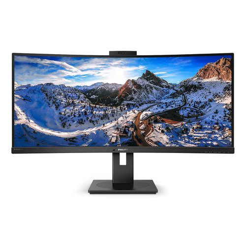 Image of MONITOR PHILIPS LED 34" 21:9 CURVED 346P1CRH/00 3440x1440 4ms 500cd/m² 80.000.000:1 2x3W MM Pivot Webcam HDMI DP USB-C075