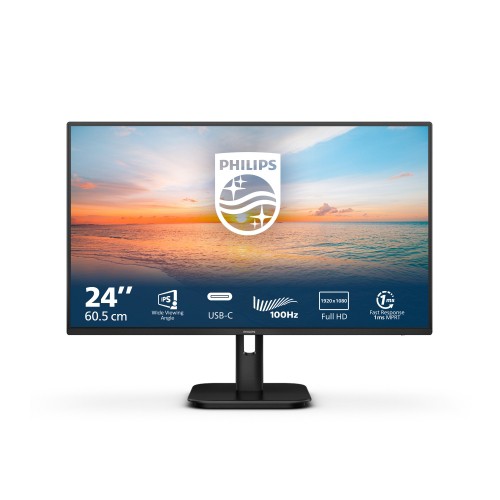 Image of MONITOR PHILIPS LED 23.8"Wide 24E1N1300A/00 IPS 1920x1080 4ms 250cd/mq 1.300:1 2x3W MM HDMI USB-C docking075