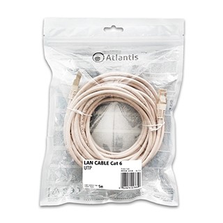 Image of Atlantis cavo di Rete Cat 6: Cavo di rete UTP (patch cord) categoria Cat-6 Lunghezza 5m P019-LN_6-U-5A075