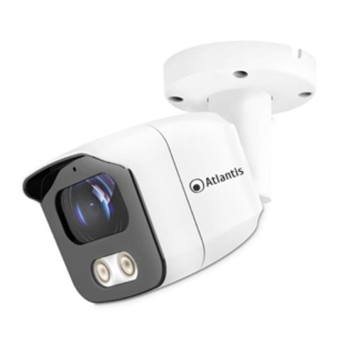 Image of VIDEOCAMERA ATLANTIS ULTRAPLEX A11-UX1014A-BP IP PoE Bullet 8Mpx 3840x2016 20fps H.264/265 1/2.8" CMOS IR 2 led 15m075