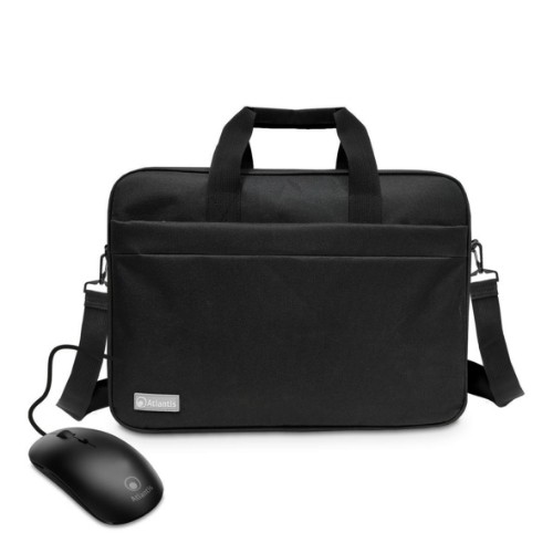 Image of KIT ATLANTIS P004-K265-16+M BORSA x NB fino a 16" + Mouse ottico nero075