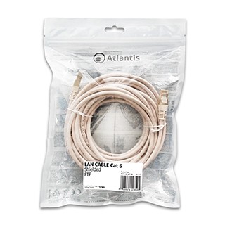 Image of Atlantis cavo di Rete Cat 6: Cavo di rete FTP (patch cord) categoria Cat-6 Lunghezza 10m P019-LN_6-F-XA075