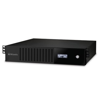 Image of UPS ATLANTIS A03-HP3001-RC 3000VA (1800W) Server Rack-2U Sinewave Line Interactive con AVR Boost e Buck LCD 8*IEC sw contr. incl075