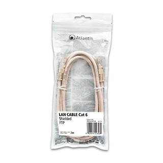 Image of Atlantis cavo di Rete Cat 6: Cavo di rete FTP (patch cord) categoria Cat-6 Lunghezza 2m P019-LN_6-F-2A075