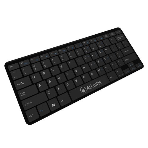 Image of TASTIERA MINI ATLANTIS P013-LK-8840-UB 78 tasti ultra slim USB NERO075