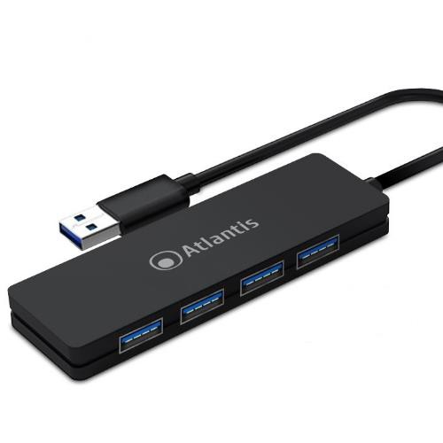 Image of HUB ATLANTIS P014-UH340 4 porte USB3.0 cavo 1m nero075