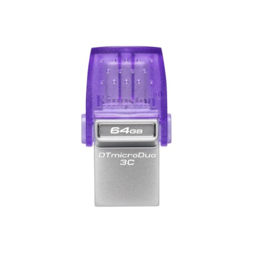 Image of FLASH DRIVE KINGSTON USB 3.2 64GB "DT DUO"- USB-C+USB3 - DTDUO3CG3/64GB
