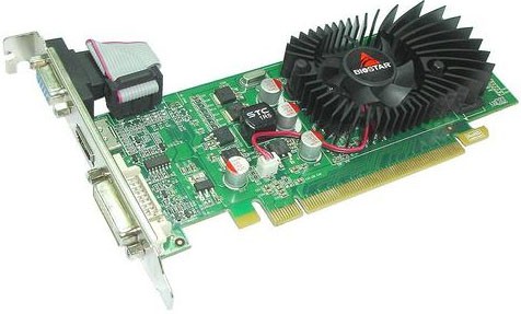 Image of SVGA BIOSTAR NVIDIA G210-1GB D3 LP 1GB DDR3 64Bit VGA+DVI+HDMI PCI-E075