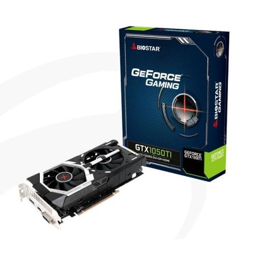 Image of SVGA BIOSTAR NVIDIA GTX1050Ti-4GB ATX 4GB GDDR5 128Bit DUAL FAN DVI+HDMI+DP PCI-E 3.0075