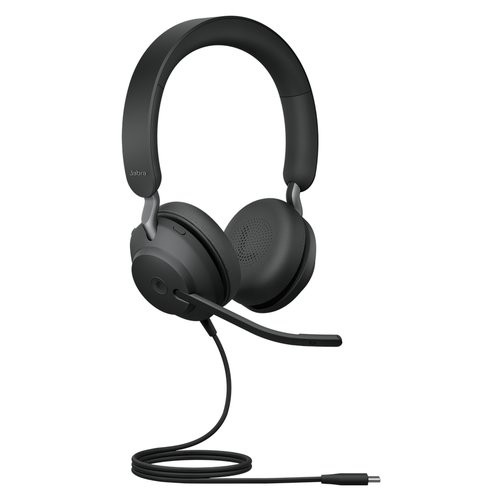 Image of CUFFIA PROFESSIONALE JABRA EVOLVE2 40 MS DUO USB, CANCELLAZIONE DI RUMORE, USB-C, TASTO "MUTE",BUSYLIGHT, CERTIFICATA MICROSOFT075