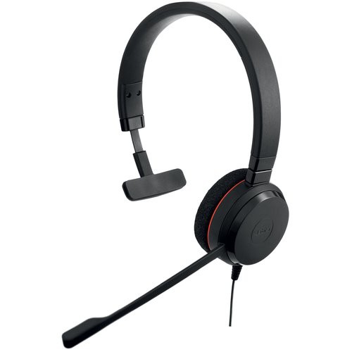 Image of CUFFIA Jabra EVOLVE 20 MS Mono USB, Canc.di rumore, USB, tasto "Mute", copriauricolari in gommapiuma, Cert. MS Teams075