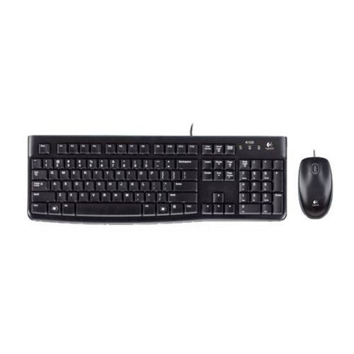 Image of TASTIERA LOGITECH + MOUSE MK120 USB NERA - 3 TASTI Italian Layout 920-002543075