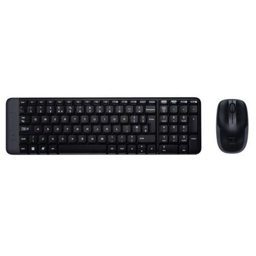 Image of TASTIERA LOGITECH + MOUSE "Wireless Combo" MK220 NERO USB 920-003721075