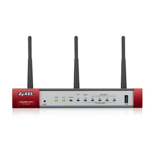 Image of FIREWALL ZYXEL USG20W-VPN-EU0101F 4P LAN GIGA 1P WAN 1P SFP 1P USB VPN 10 IPSEC/L2TP 5 SSL WIRELESS AP INTEGR. AC X5 UTENTI075