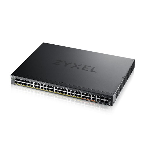 Image of SWITCH ZYXEL XGS2220-54HP 48P Gigabit POE +2P 10GB MultiGigabit POE (Max 600W)+4P 10GB SFP+, Rack Managed Layer 3 Lite Stackable075