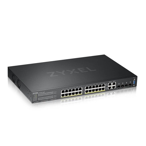 Image of SWITCH ZYXEL GS2220-28HP-EU0101F 24P Gigabit POE (fino a 375W)+4P (RJ-45/SFP) , IPv6, VLAN, Desktop/Rack Managed Layer 3 Lite075