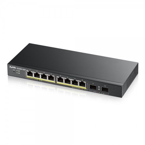 Image of SWITCH ZYXEL GS-1900-8HP v3 8P GIGABIT PoE(erogazionePoE fino a 70W)Supporto IPv6, VLAN-Design senza ventole,WEB MANAGED Desktop075