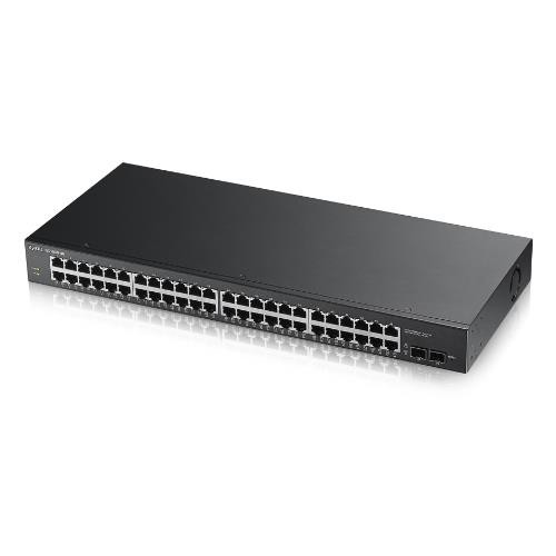 Image of SWITCH ZYXEL GS-1900-48 48P LAN GIGABIT + 2 porte SFP Gigabit, Supporto IPv6, VLAN, WEB MANAGED Rack075