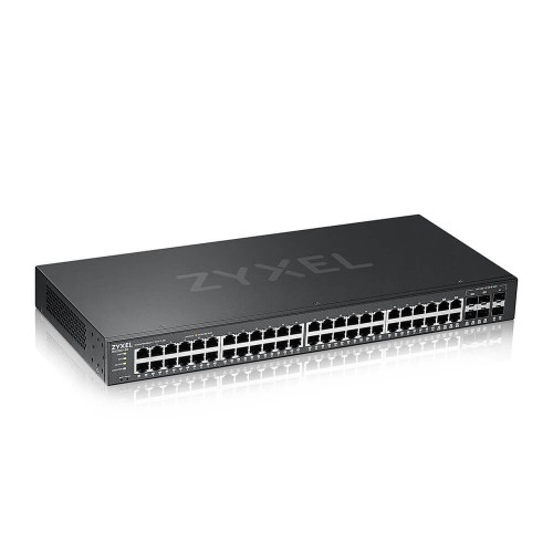 Image of SWITCH ZYXEL GS2220-50 44P Gigabit +4P Dual Personality GBe +2P SFP, IPv6, VLAN, Desktop/Rack Managed Layer 3 Lite075