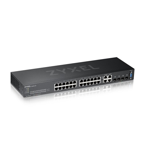 Image of SWITCH ZYXEL GS2220-28-EU0101F 24P Gigabit +4P (RJ-45/SFP) , IPv6, VLAN, Desktop/Rack Managed Layer 3 Lite - Fanless075