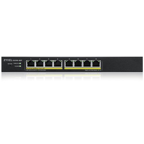 Image of SWITCH ZYXEL NebulaFlex Switch Web Managed 8p Gigabit POE (max 60w) - Sup IPv6, VLAN - Design senza ventole, GS1915-8EP-EU0101F075