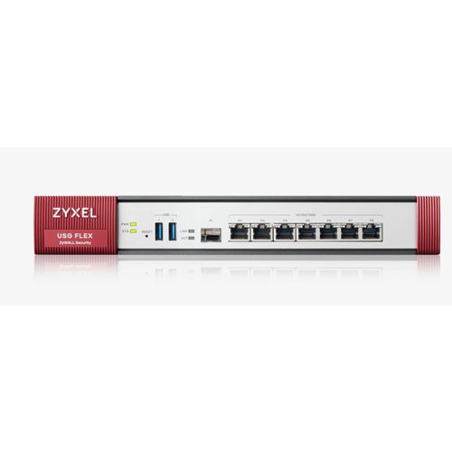 Image of FIREWALL ZXYEL USGFlex Security Gateway 500 VPN: 300 IPSec/L2TP, 150 SSL 7XOPT 1XWAN(SFP) Hotspot Opz -contr 8AP max72 x100 uten075