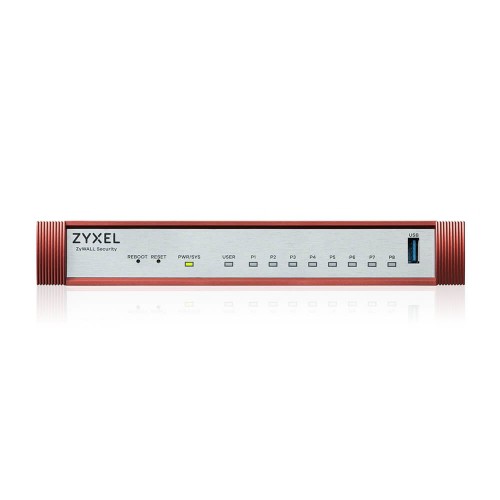 Image of FIREWALL ZXYEL USGFlex Security Gateway 100H VPN: 50IPSec/L2TP, 25 SSL WAN, 8xLAN, Desktop Fanless, fino a 25 utenti