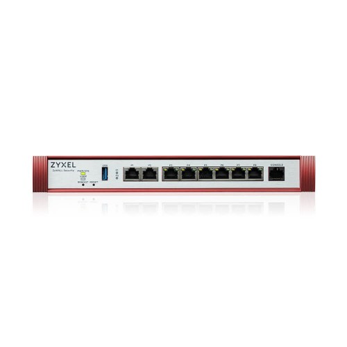 Image of FIREWALL ZXYEL USGFlex Security Gateway 200HP VPN:100IPSec/L2TP, 50SSL WAN, 6xLAN + 1x2.5 1x2.5 POE 30W Fanless, fino a 50 utent075