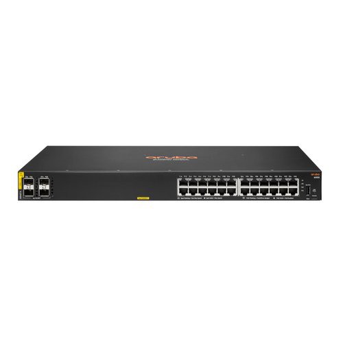 Image of SWITCH R8N87A ARUBA CX 6000 24 X X10/100/1000 CLASS4 (POE 370W) + 4 X 1GB SFP GARANZIA A VITA LIMITATA075