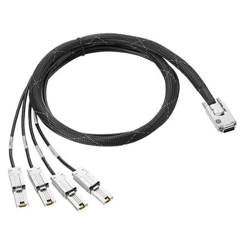 Image of HPE Mini SAS HD to Dual 2-lane Mini SAS HD External Fanout 1m Cable075