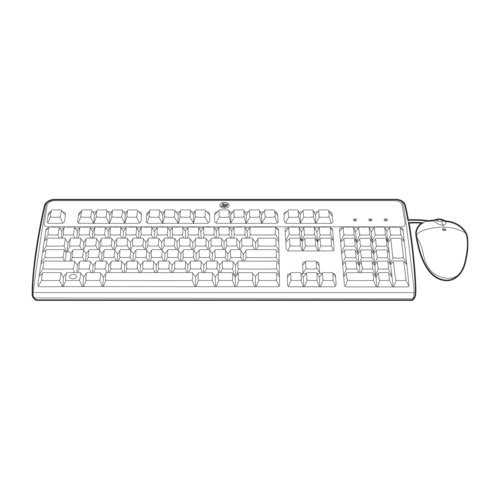 Image of OPT HPE 631362-B21 USB IT KEYBOARD/MOUSE KIT075