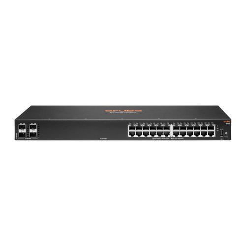 Image of SWITCH HPE JL678A ARUBA 6100 24 PORTE 10/100/1000 + 4X 1GB/10GB SFP+ GAR A VITA075