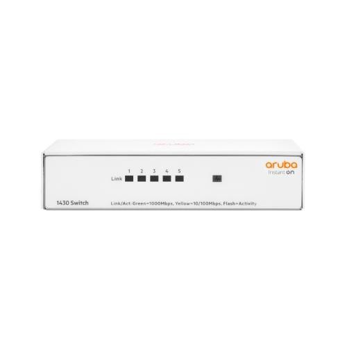 Image of SWITCH ARUBA INSTANT ON R8R44A 1430 UNMANAGED 5 PORTE 10X100X1000075