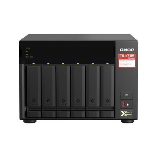 Image of NAS TOWER QNAP TS-673A-8G 6HD + 2XM.2 NOHDD 2.5"/3.5" RAM 8GB DDR4 2P 2.5GbE 3P USB3.1 AMD Ryzen V1500B 4C/8T 2.2 GHz075