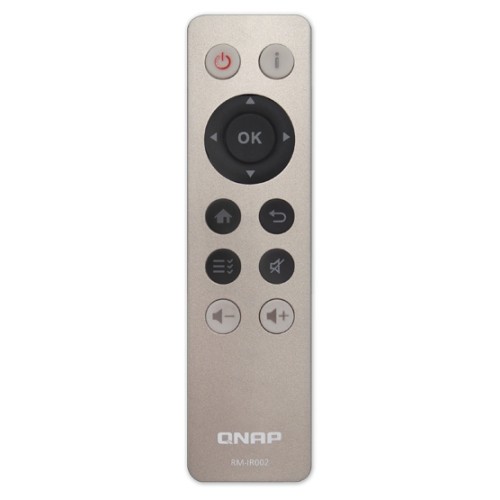 Image of QNAP IR remote control for HS-251, TS-x51, TS-x70, TS-x70 Pro, TS-x69 Pro, TS-x69L, TVS-x71 series - RM-IR002075