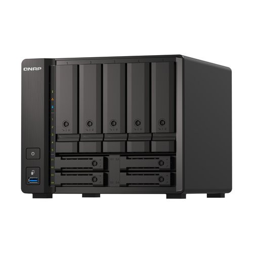 Image of NAS TOWER QNAP HERO TS-h973AX-8G 9HD 7X3,5"/2,5" + 2xU.2 NVMe 2Px2.5GbE + 1Px10BaseT RAM 8GB AMD Ryzen V1000 series V1500B 4C/8T075