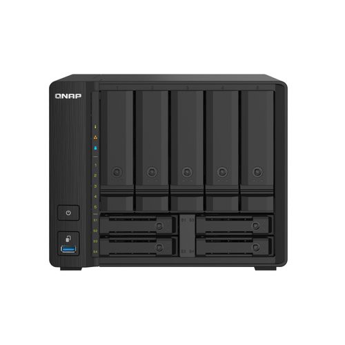 Image of NAS TOWER QNAP TS-932PX-4G 9HDD 5HDX3,5"+4HDX2,5" NOHD 2P 10GbE SFP+ 2P 2.5GbE 3P USB3.2 4GB DDR4 4CORE AL-324 1.7GHZ075