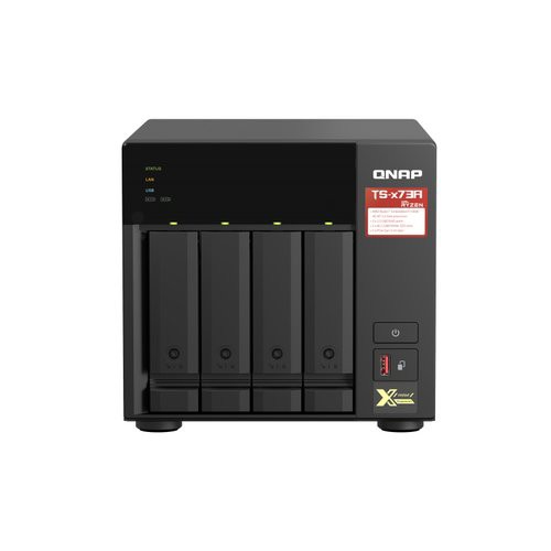 Image of NAS TOWER QNAP TS-473A-8G 4HD + 2XM.2 NVMe NOHDD 2.5"/3.5" RAM 8GB DDR4 2P 2.5 GBE 4P USB3.2 AMD Ryzen V1000 QUADCORE 2.2 GHz075