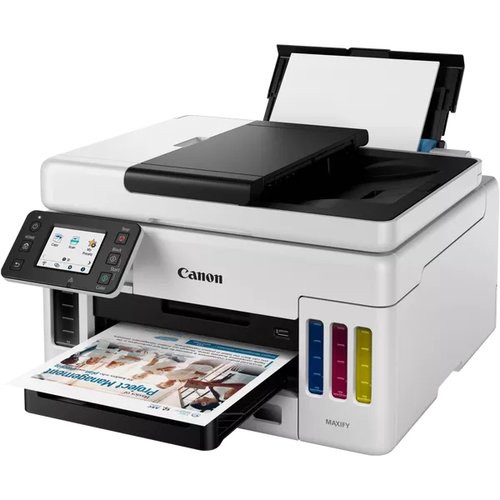 Image of MULTIFUNZIONE CANON INK Maxify GX6050 A4 24/15.5IPM 250FF DUPLEX LAN USB WiFi LCD 2.7"075