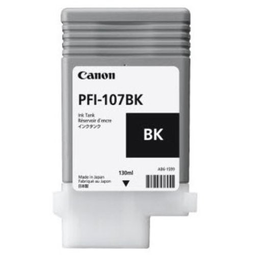 Image of CANON SERBATOIO INCH. BLACK PFI-107 BK SINGOLO (130ml) x IPF 670 680 685 770 780 785075