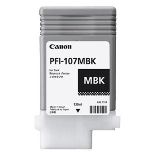 Image of CANON SERBATOIO INCH. MATTE BLACK PFI-107 MBK SINGOLO (130ml) x IPF 670 680 685 770 780 785075